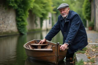 Ruelles pavées et maisons en pierre à Trans-sur-Erdre